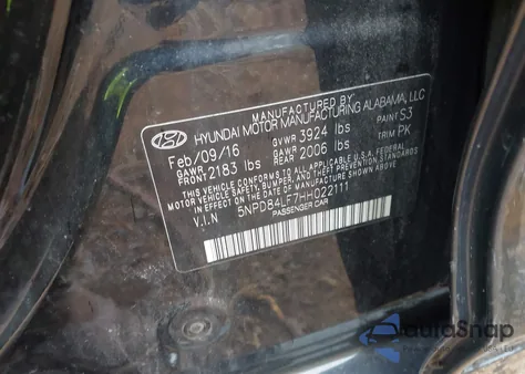 2017 Hyundai Elantra Se from USA, damaged, VIN 5NPD84LF7HH022111